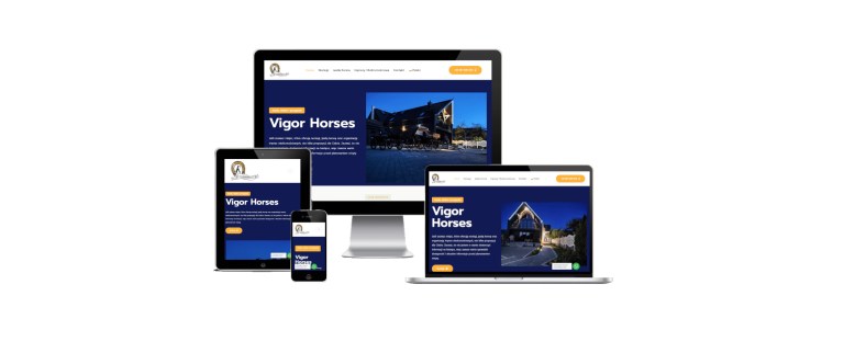 Strona internetowa Vigor Horses wykonana przez agencję SEO creationX – projekt responsywny i pozycjonowanie stron Gorzów.